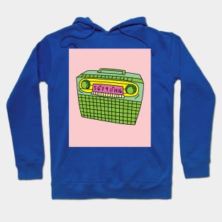 Old Colorful Stylish Retro Music Radios Hoodie